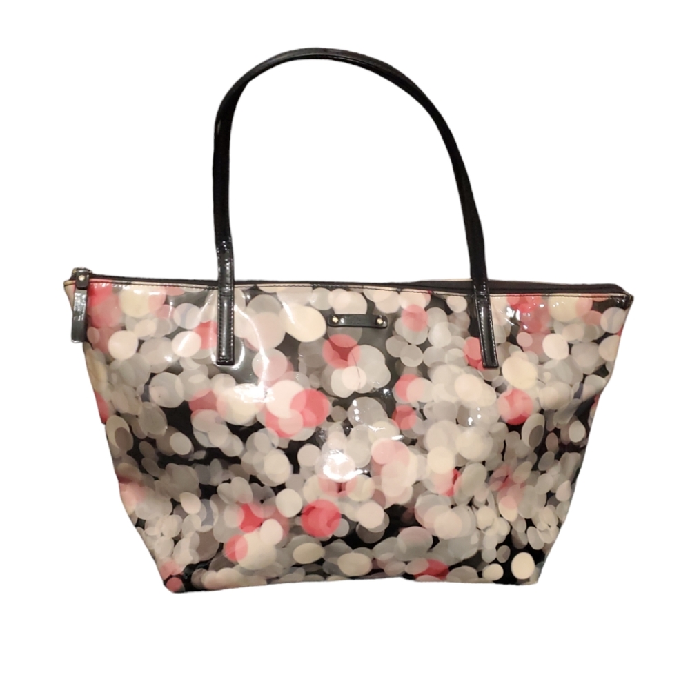 Kate Spade Pink And Black Shoulder Tote
